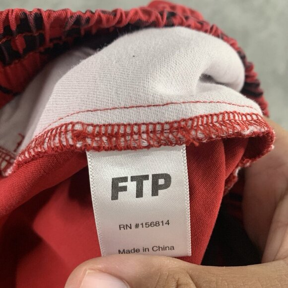 FTP Shorts Mens Large Red Crosshair All Over Print Streetwear FuckThePopulation - Picture 7 of 11